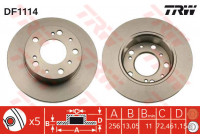 Bromsskiva DF1114 TRW