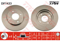 Bromsskiva DF1433 TRW