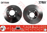 Bromsskiva DF1599 TRW