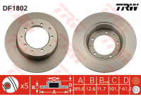 Bromsskiva DF1802 TRW