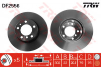 Bromsskiva DF2556 TRW