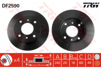 Bromsskiva DF2590 TRW