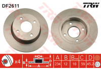 Bromsskiva DF2611 TRW