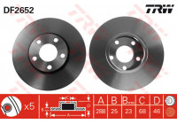 Bromsskiva DF2652 TRW