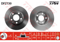 Bromsskiva DF2730 TRW