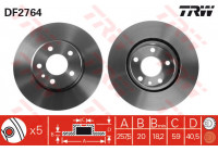 Bromsskiva DF2764 TRW