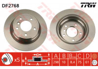 Bromsskiva DF2768 TRW