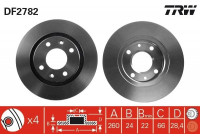 Bromsskiva DF2782 TRW