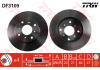 Bromsskiva DF3109 TRW