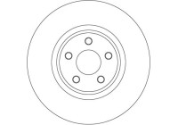 Bromsskiva DF3964S TRW