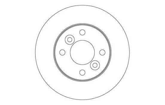 Bromsskiva DF3989 TRW
