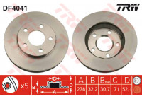 Bromsskiva DF4041 TRW