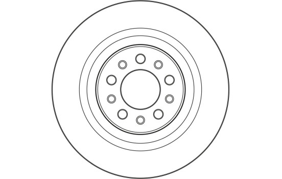 Bromsskiva DF4068 TRW