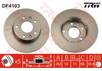 Bromsskiva DF4103 TRW