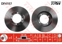 Bromsskiva DF4157 TRW