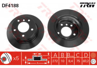 Bromsskiva DF4188 TRW