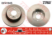 Bromsskiva DF4194S TRW