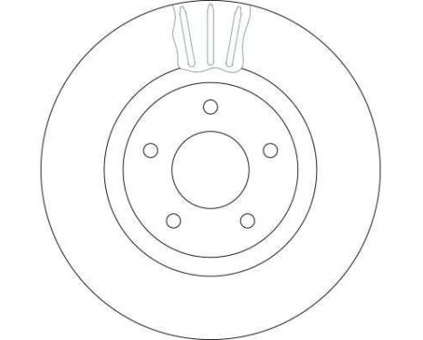 Bromsskiva DF4219S TRW, bild 3