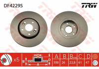 Bromsskiva DF4229S TRW