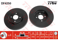 Bromsskiva DF4250 TRW