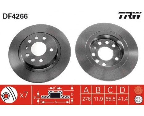 Bromsskiva DF4266 TRW, bild 4