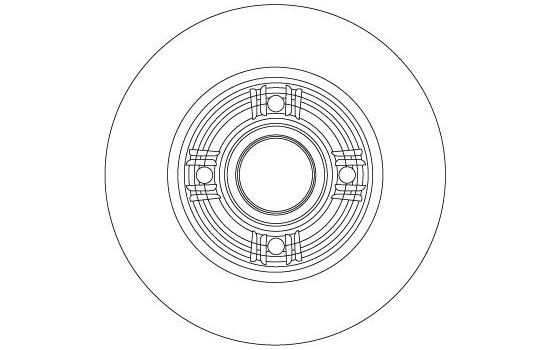 Bromsskiva DF4274S TRW, bild 3