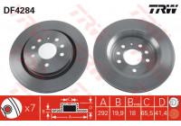 Bromsskiva DF4284 TRW