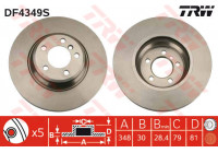 Bromsskiva DF4349S TRW