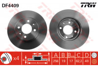 Bromsskiva DF4409 TRW