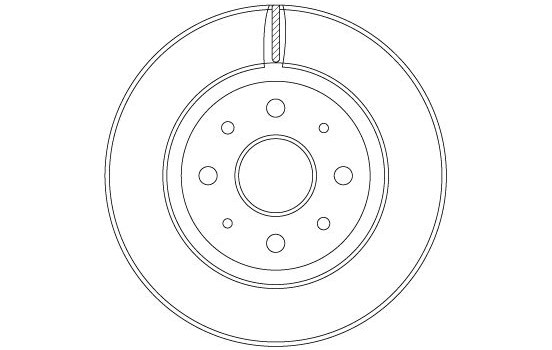 Bromsskiva DF4410 TRW, bild 2