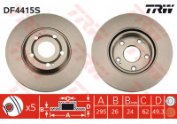 Bromsskiva DF4415S TRW