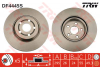 Bromsskiva DF4445S TRW