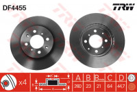 Bromsskiva DF4455 TRW