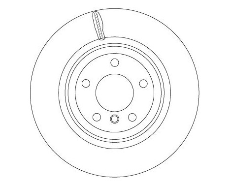 Bromsskiva DF4461S TRW, bild 3