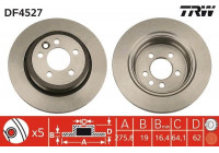 Bromsskiva DF4527 TRW
