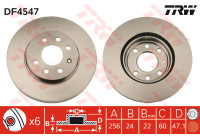 Bromsskiva DF4547 TRW