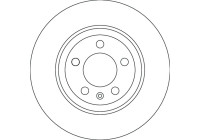 Bromsskiva DF4624 TRW