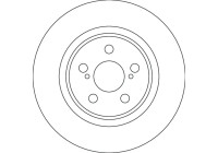 Bromsskiva DF4641 TRW