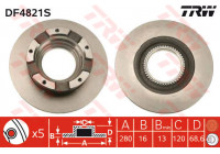 Bromsskiva DF4821S TRW