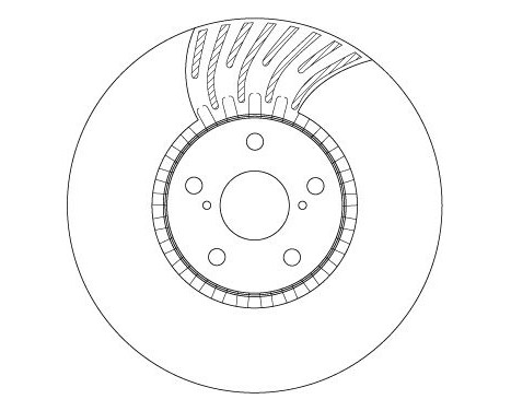 Bromsskiva DF4856S TRW, bild 2