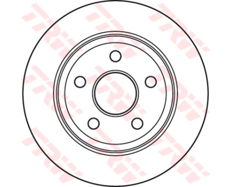 Bromsskiva DF4914S TRW, bild 2