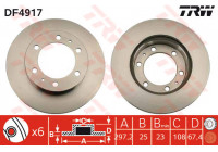 Bromsskiva DF4917 TRW