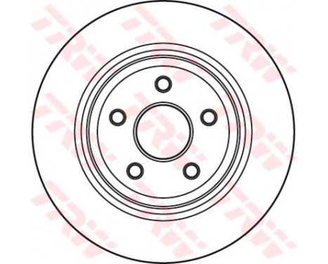 Bromsskiva DF4979S TRW, bild 2