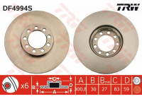 Bromsskiva DF4994S TRW