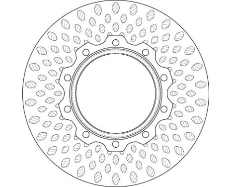 Bromsskiva DF5019S TRW