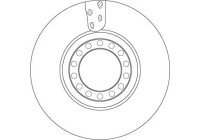 Bromsskiva DF5077S TRW
