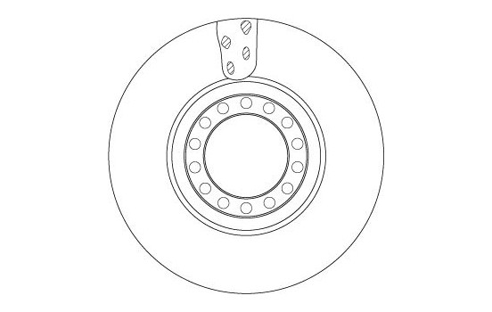 Bromsskiva DF5077S TRW