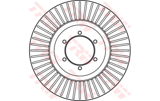Bromsskiva DF6008S TRW, bild 2