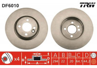 Bromsskiva DF6010 TRW