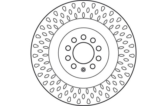 Bromsskiva DF6011S TRW, bild 2